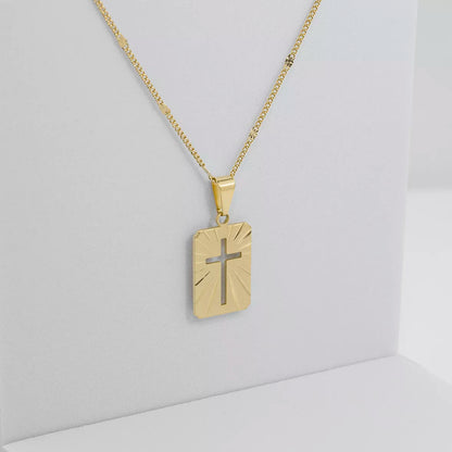 23209 - Dije Placa Cruz