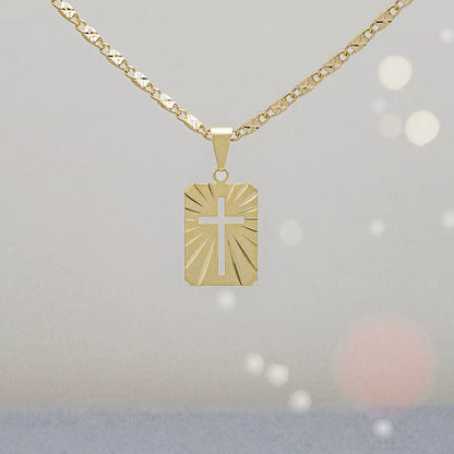 23209 - Dije Placa Cruz