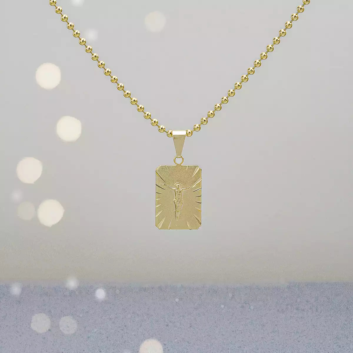 23212 - Dije Placa Señor Crucificado