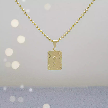 23212 - Dije Placa Señor Crucificado