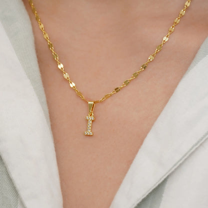 23370I - Dije Silueta Letra I Mediana Con Circones