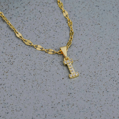 23370I - Dije Silueta Letra I Mediana Con Circones