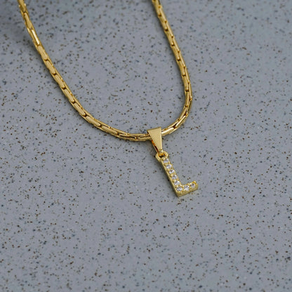 23370L - Dije Silueta Letra L Mediana Con Circones