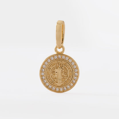 23390 - Dije San Benito Red Circonias Pequeño