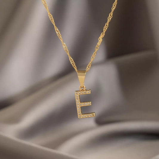 24360E - Dije Silueta Letra E Grande