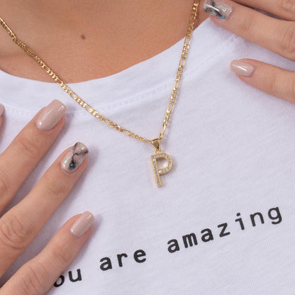 24360P - Dije Silueta Letra P Grande