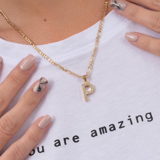 24360P - Dije Silueta Letra P Grande