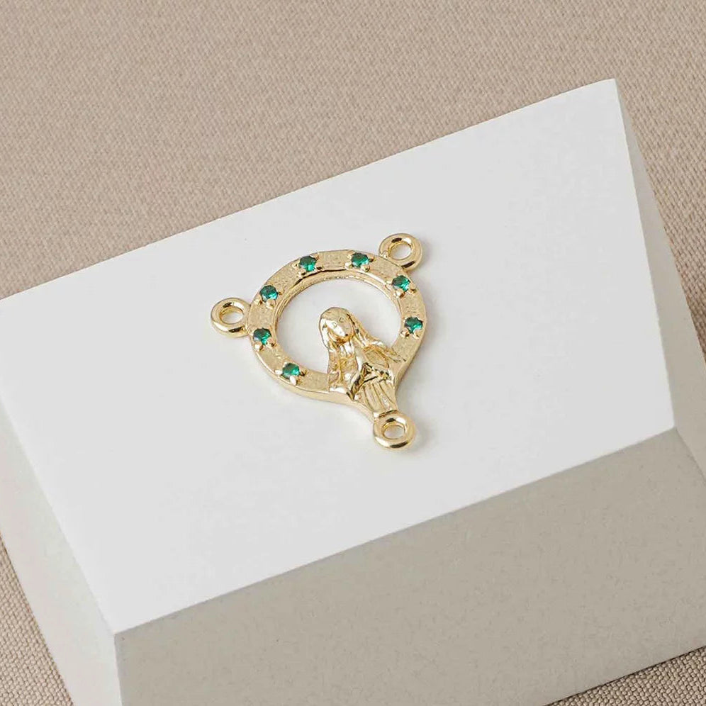 24555V - Crucero con Circonias 1.8 Cms Verde