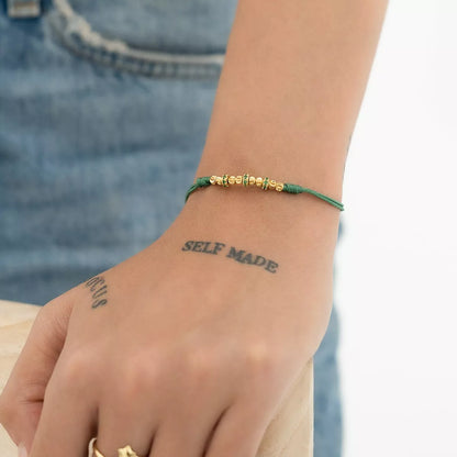 24799V - Herraje Rondel circonias x 3 Verde