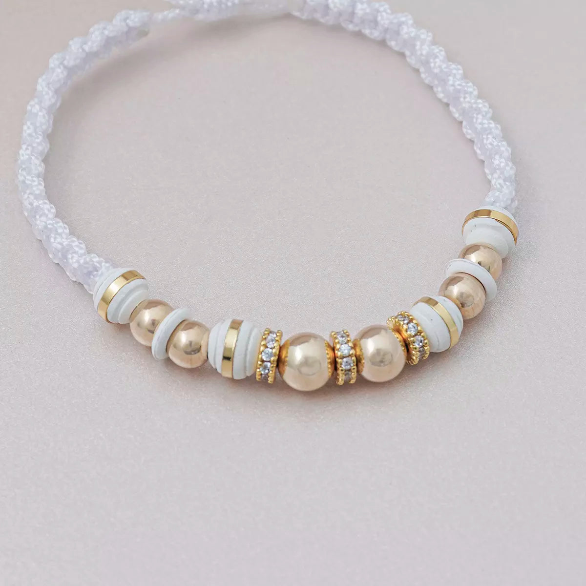 24800C - Herraje Rondel circonias x 3 Cristal