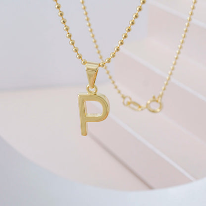 25360P - Dije Silueta Letra P Lisa Grande