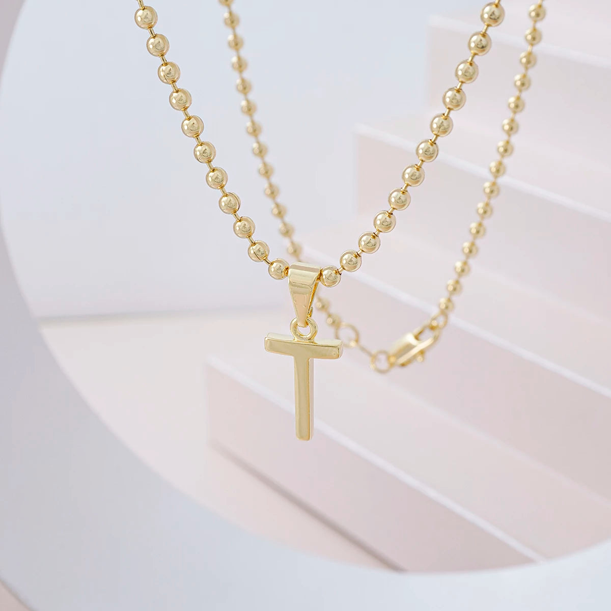 25360T - Dije Silueta Letra T Lisa Grande