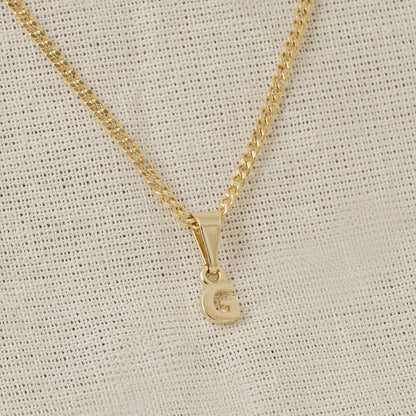 26360G - Dije Silueta Letra G Lisa Mini