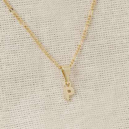 26360P - Dije Silueta Letra P Lisa Mini