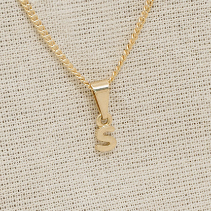 26360S - Dije Silueta Letra S Lisa Mini