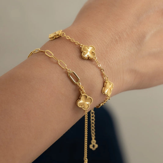 50018 - Pulsera Clover 1 cm 15 Cms + Ext