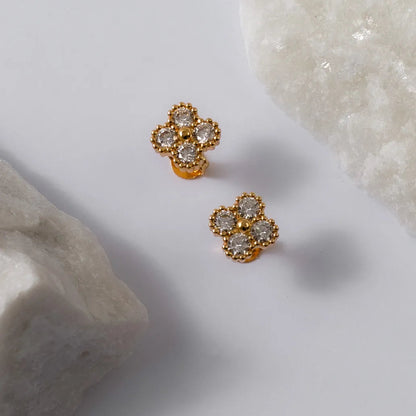 34278C - Topitos Clover Motif Cristal