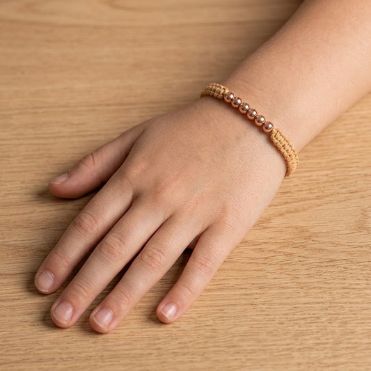 Balín 3mm Oro 18k laminado - Rosado x Unidad