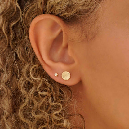 33020C - Topitos Mini Circon Cuadrado CRISTAL