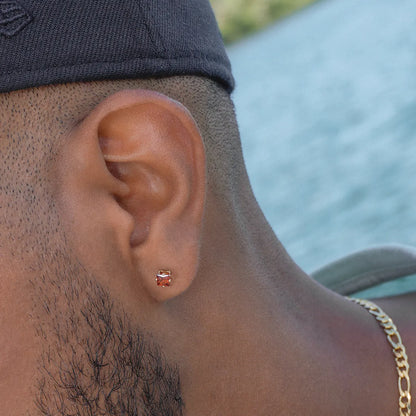 33021R - Topitos Circon Cuadrado ROJO