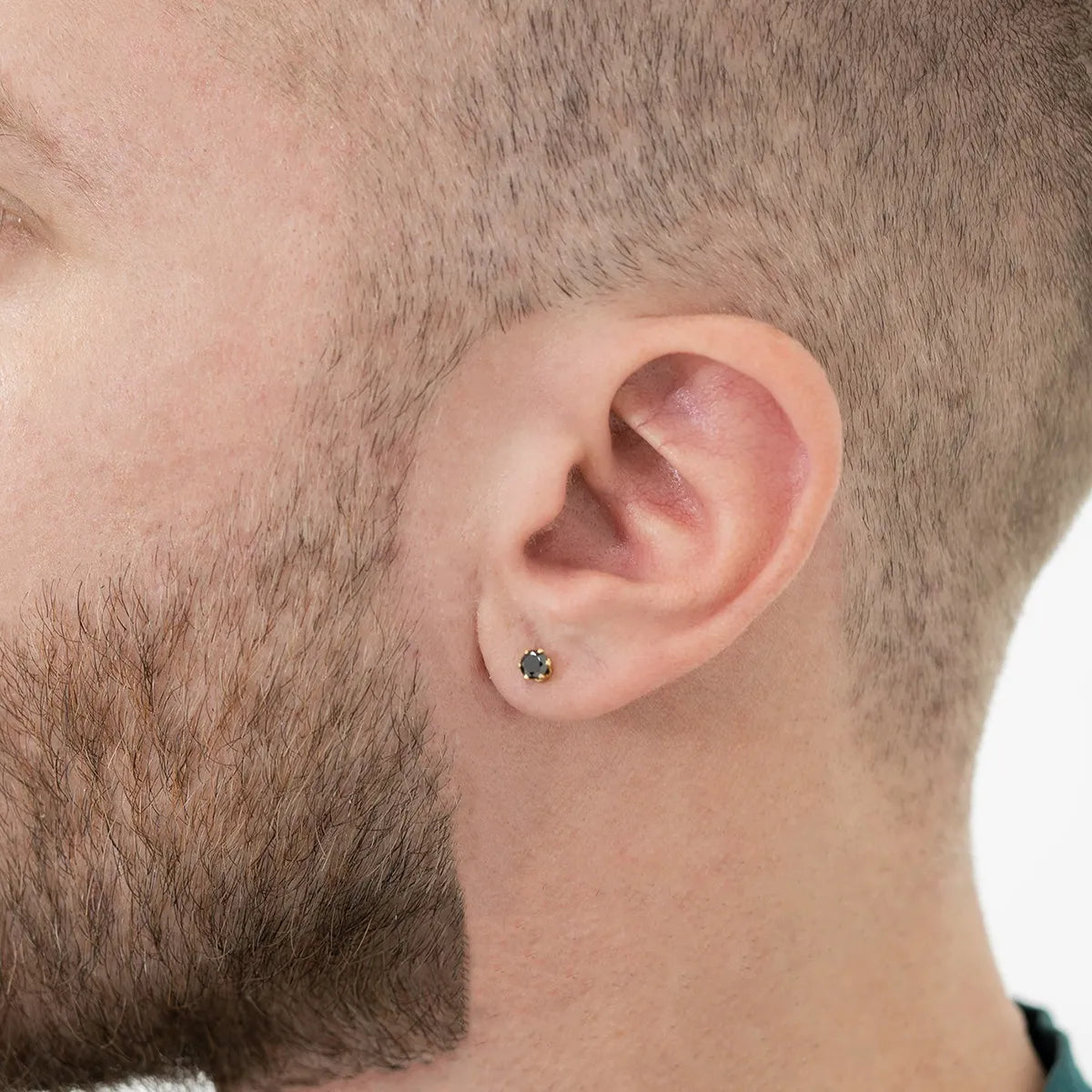 33022N - Topitos Circon Redondo NEGRO