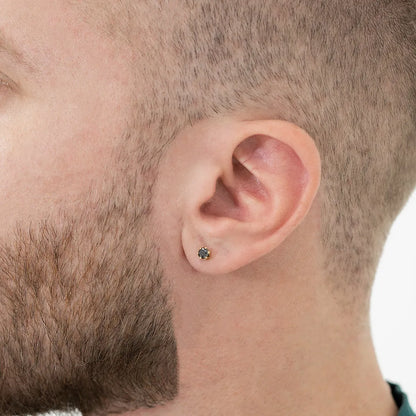 33022N - Topitos Circon Redondo NEGRO