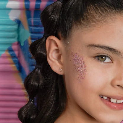 34009RS - Topitos Circon Caja Redonda 4Mm ROSA