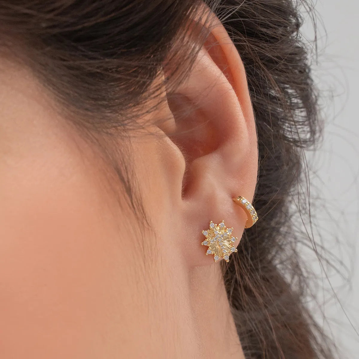 34035 - Topitos Cruz Sagrada Circonias