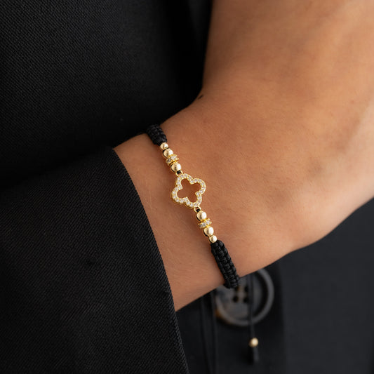 23293 - Herraje Clover Circonia Silueta 1.2 Cms