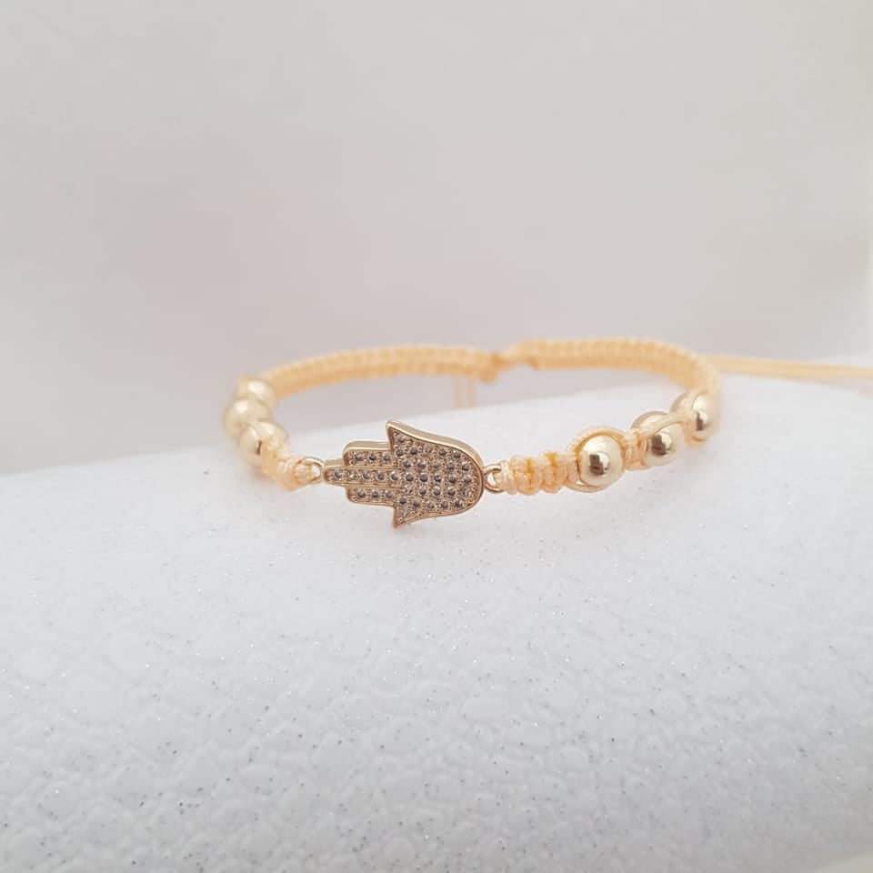 24396 - Herraje Mano Hamsa Circonias