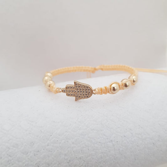 24396 - Herraje Mano Hamsa Circonias