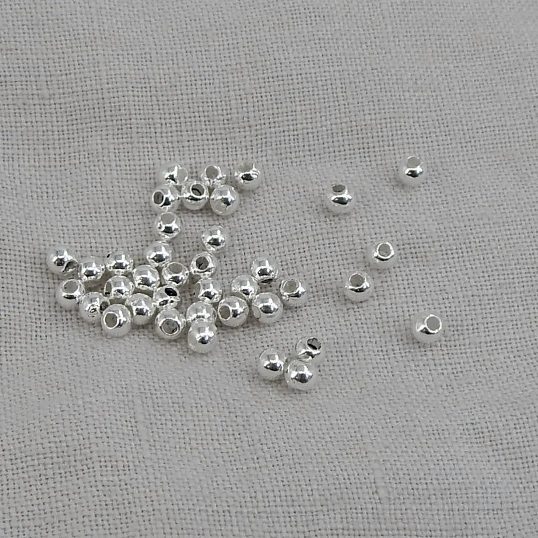Balín 5 mm Plata 925 Italiana -  Liso x Unidad