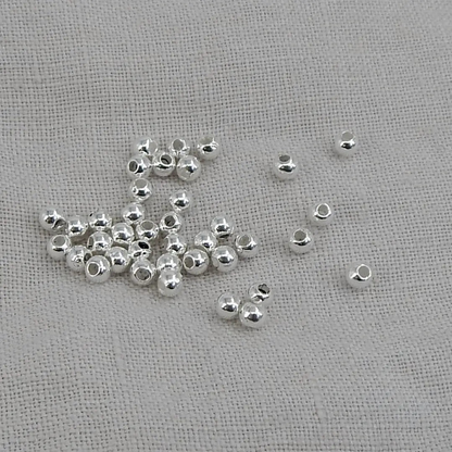 Balín 5 mm Plata 925 Italiana -  Liso x Unidad