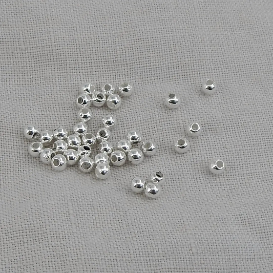 Balín 5 mm Plata 925 Italiana -  Liso x Unidad