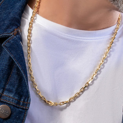 41808 - Cadena Aros Diamantada Gruesa 65 Cm