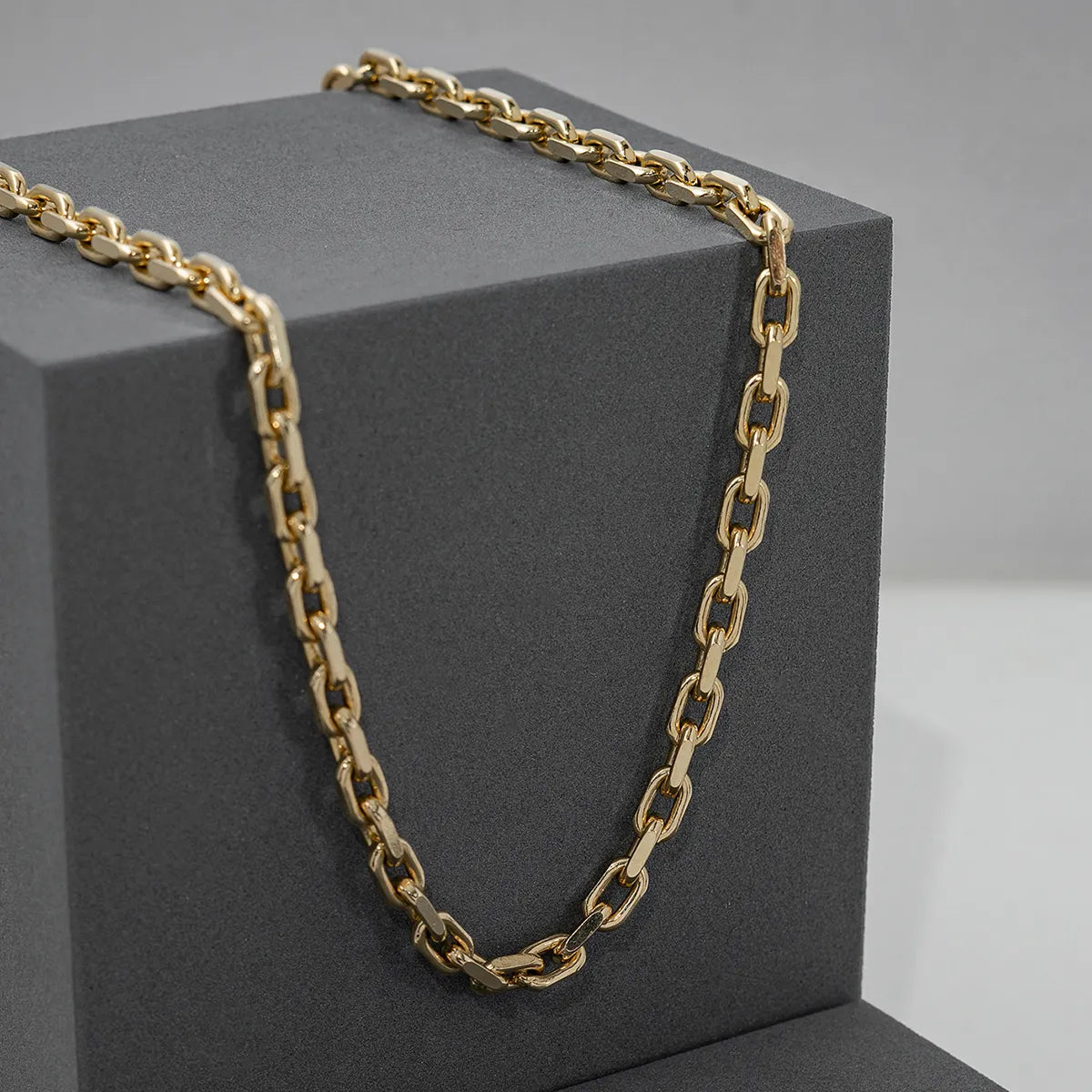 41808 - Cadena Aros Diamantada Gruesa 65 Cm