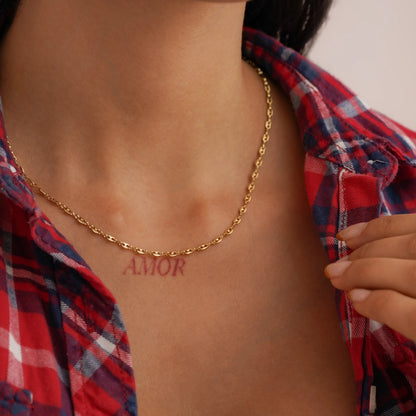 43036 - Cadena Grano de Cafe Delgada 45 Cms