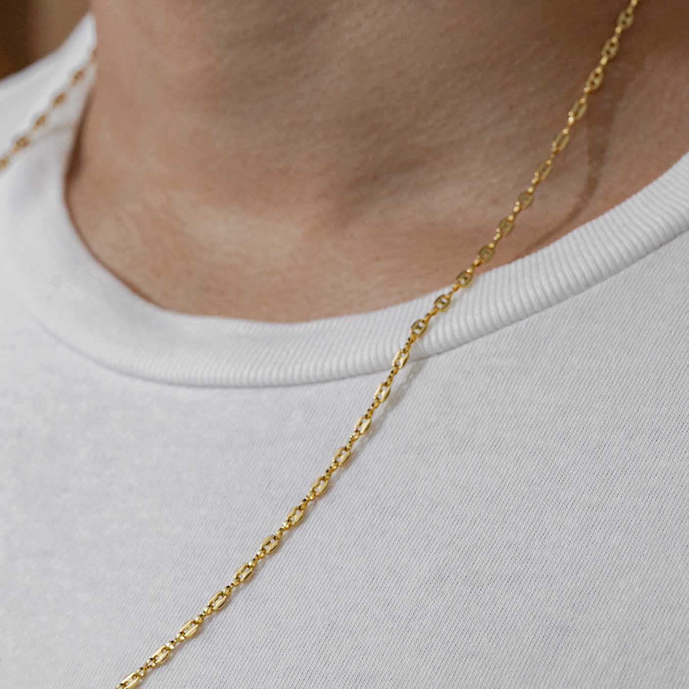 43038 - Cadena Grano de Cafe Delgada