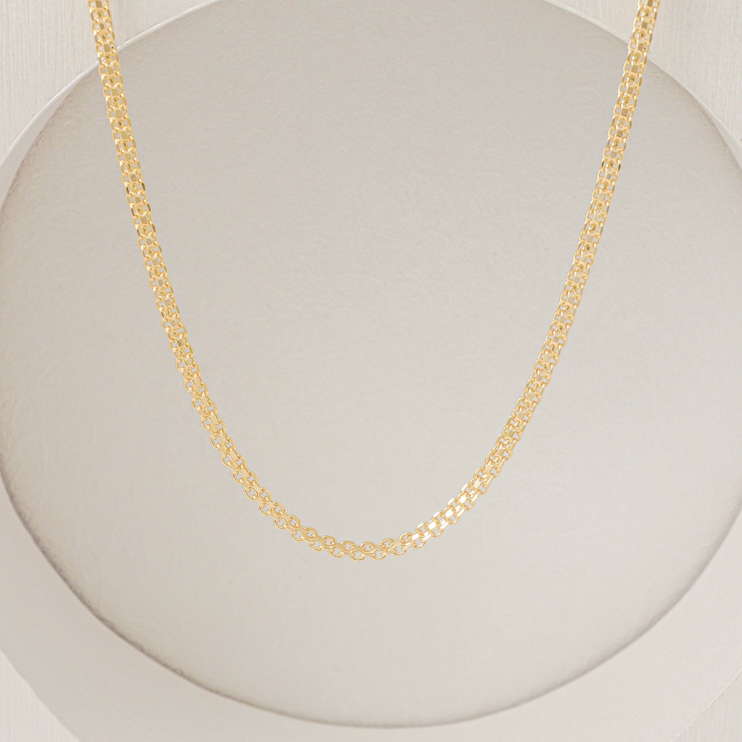 43886 - Cadena Tejido Chino 3 mm 45 Cms