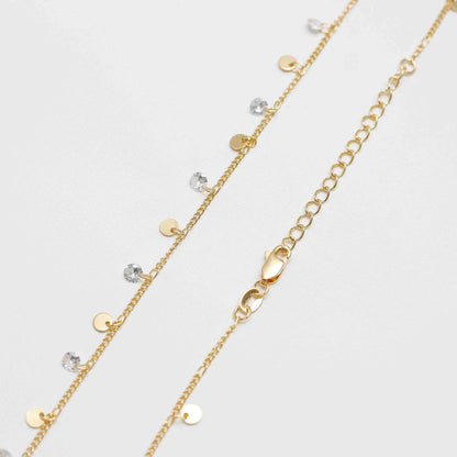 44006 - Cadena Cubana circonios 45 cm + extensor