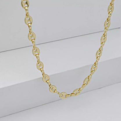 44038 - Cadena Grano de Cafe Gruesa 65Cm