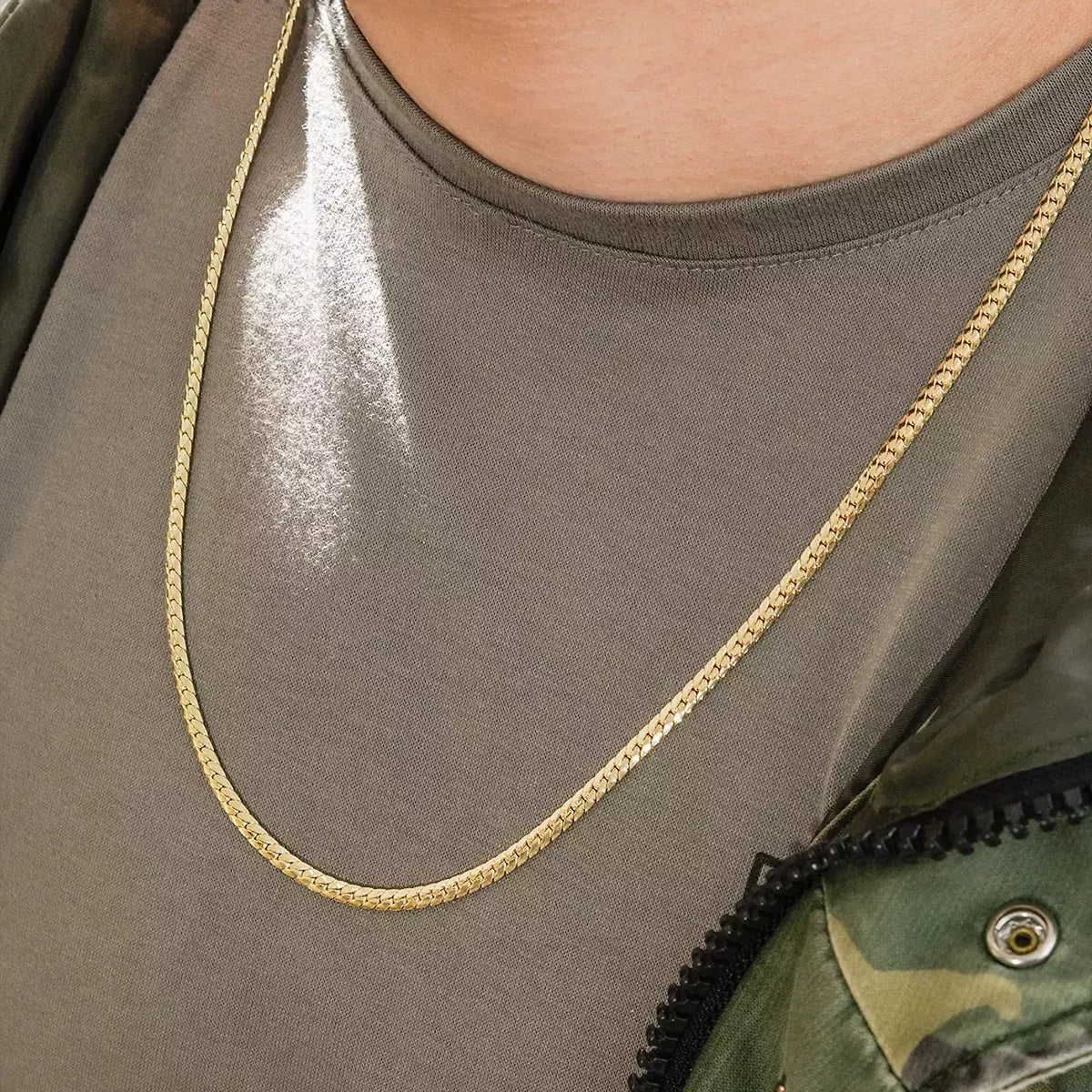 44068 - Cadena Serpiente Plana 4 mm 65 Cms