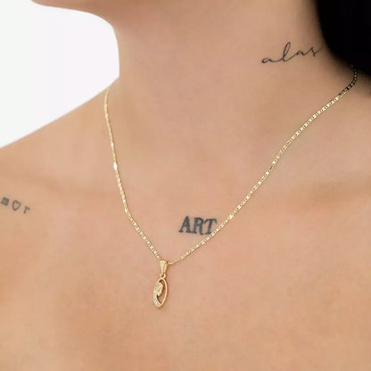 44291 - Cadena Escalera delg. Plana Lisa 45cm