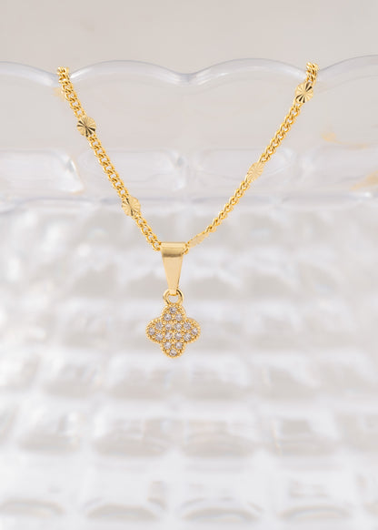 23297 - Dije Clover Circonias 7 mm