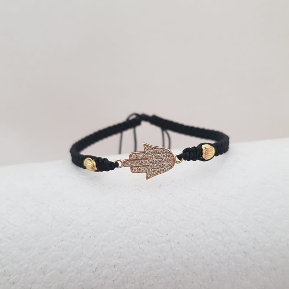 24396 - Herraje Mano Hamsa Circonias