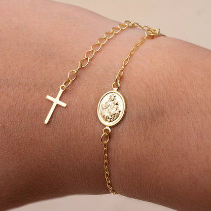 53001 - Pulsera Virgen del Carmen 16.5 Cms Extensor