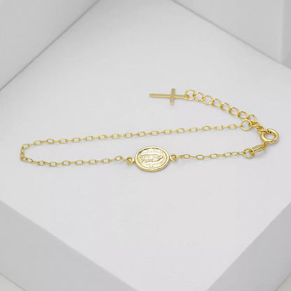 53006 - Pulsera Virgen de Guadalupe 16.5 Cms Extensor