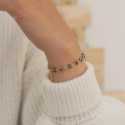 54051 - Pulsera Ojo Turco 16 Cms + Extensor