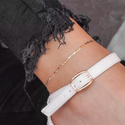 54294 - Tobillera Escalera Delg. Plana Lisa 24.5cm