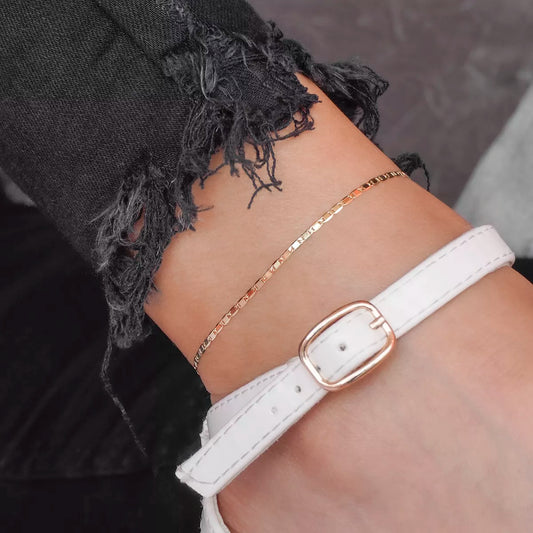 54294 - Tobillera Escalera Delg. Plana Lisa 24.5cm